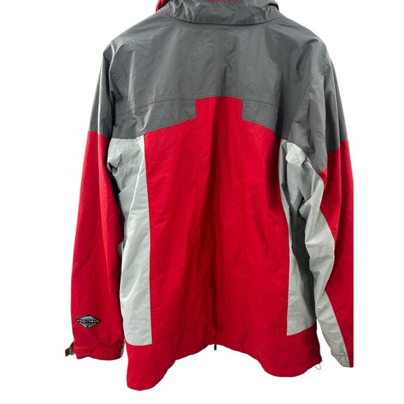 Columbia Bugaboo Interchange Jacket Medium Red Tan Brown Waterproof - Picture 9 of 16